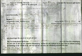 Deed by Married Women - Elizabeth Flather-Original Ancestry