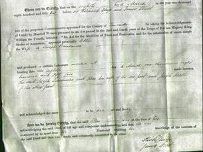 Deed by Married Women - Ellen Beardmore-Original Ancestry