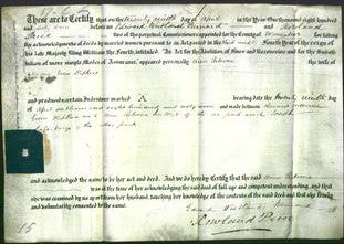 Deed by Married Women - Ann Rebecca Hipkins-Original Ancestry