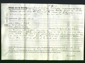 Deed by Married Women - Charlotte Sarah Roberts and Sarah Margaret Roberts-Original Ancestry