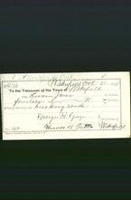 Wakefield, Massachusetts Payment Voucher - Hiram Jones-Original Ancestry