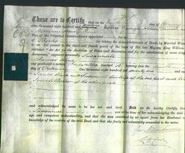 Deed by Married Women - Susannah Ward-Original Ancestry