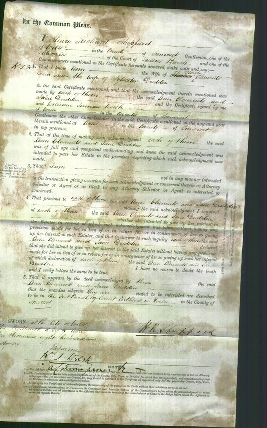 Court of Common Pleas - Ann Clements and Jane Dudden