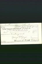 Wakefield, Massachusetts Payment Voucher - Reuben B. Archibald-Original Ancestry
