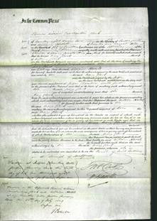 Court of Common Pleas - Mary Clark-Original Ancestry