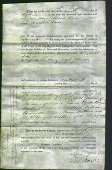 Deed by Married Women - Elizabeth Johnson-Original Ancestry