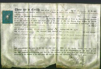 Deed by Married Women - Mary Quarterman-Original Ancestry