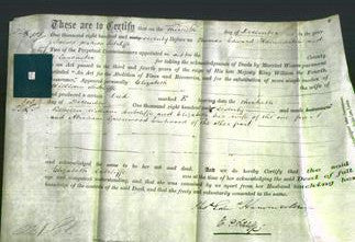 Deed by Married Women - Elizabeth Sutcliffe-Original Ancestry