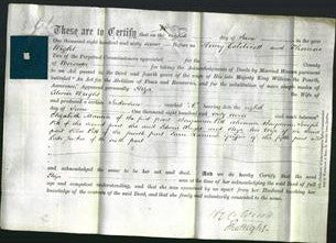 Deed by Married Women - Eliza Wright-Original Ancestry