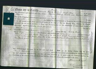 Deed by Married Women - Sarah Harwood-Original Ancestry