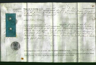 Deed by Married Women - Ellen Elizabeth Ellis-Original Ancestry