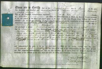 Deed by Married Women - Elizabeth Sophia Caroline Flinton-Original Ancestry