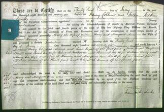 Deed by Married Women - Mary Warey and Margaret Ann Harvey-Original Ancestry
