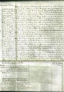 Court of Common Pleas - Elizabeth Page-Original Ancestry