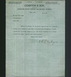 Letterhead - Compton & Son