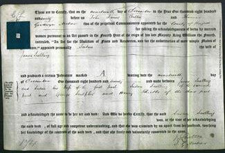 Deed by Married Women - Susan Snelling-Original Ancestry