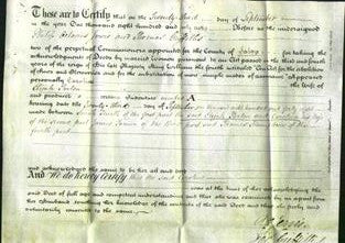Deed by Married Women - Caroline Parton-Original Ancestry