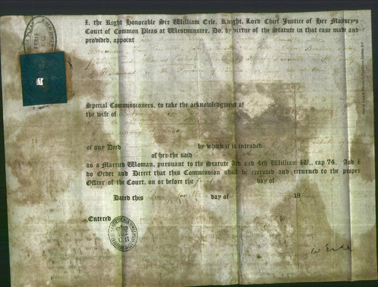 Appointment of Special Commissioners - Rev. John Flood, Arr Brownson, Jabez Amsolm, Ora Reeve, Edgar Baker and Thomas Carlisle