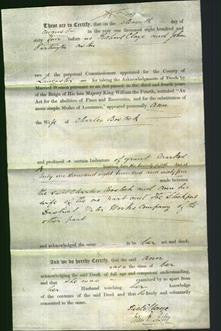Deed by Married Women - Ann Bostock-Original Ancestry