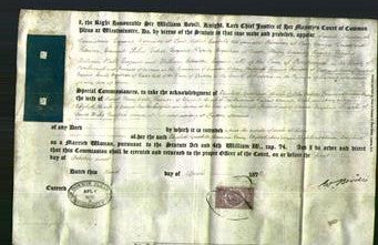 Appointment of Special Commissioners - James Frederick Dennistown, Robert Cussels the younger, George Dunsford, Edward John Toker, Henry Cassidy Rogers, William Hall, William Claxton, Adam Hudspeth and Hartley Dunsford-Original Ancestry