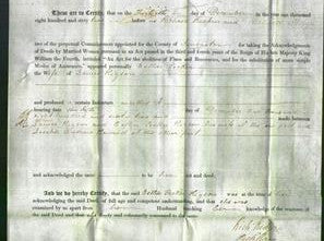 Deed by Married Women - Esther Pecker Higson-Original Ancestry