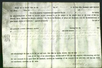 Deed by Married Women - Sarah Adderson-Original Ancestry