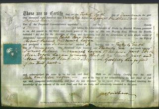 Deed by Married Women - Edith Rose Seton Kent Lagan-Original Ancestry