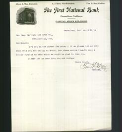 Letterhead - The First National Bank