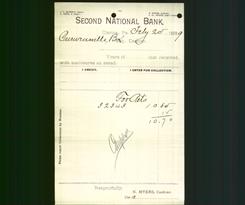 Bank Letterhead - Second National Bank