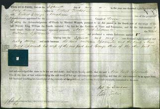Deed by Married Women - Ann Field Lipscombe-Original Ancestry