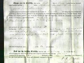 Deed by Married Women - Anne Lomax-Original Ancestry