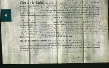 Deed by Married Women - Anna Bingham and Eliza Taylor-Original Ancestry
