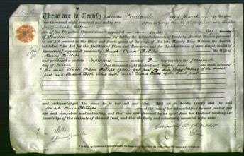 Deed by Married Women - Dinah Oram Phillips-Original Ancestry