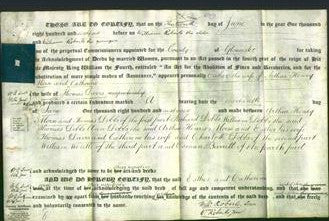Deed by Married Women - Esther Morse and Catherine Davis-Original Ancestry