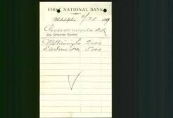 Bank Letterhead - First National Bank