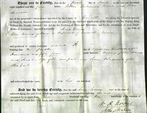 Deed by Married Women - Anne Lomax-Original Ancestry