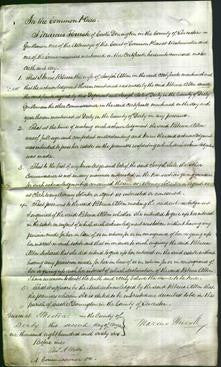 Court of Common Pleas - Rebecca Alson-Original Ancestry