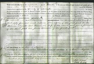 Deed by Married Women - Maria Saysell-Original Ancestry