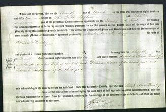 Deed by Married Women - Sarah Ann Kemsley-Original Ancestry