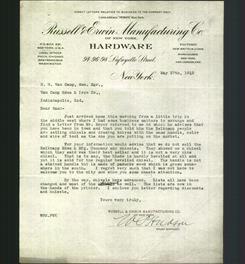 Letterhead - Russell & Erwin Manufacturing Co.