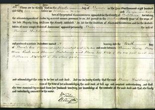 Deed by Married Women - Mary Hutchings-Original Ancestry