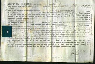 Deed by Married Women - Mary Hosle-Original Ancestry