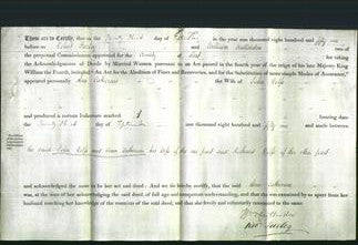 Deed by Married Women - Ann Catherine Rolfe-Original Ancestry