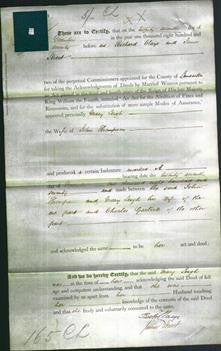 Deed by Married Women - Mary Leigh Thompson-Original Ancestry