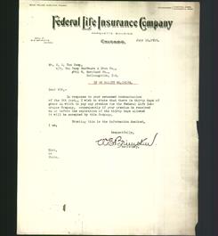 Letterhead - Federal Life Insurance Company