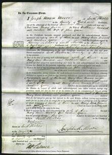 Court of Common Pleas - Mary Ann Coward and Caroline Green-Original Ancestry