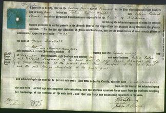Deed by Married Women - Sarah Marshall-Original Ancestry