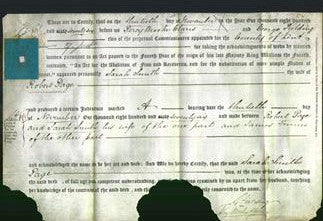 Deed by Married Women - Sarah Smith Page-Original Ancestry