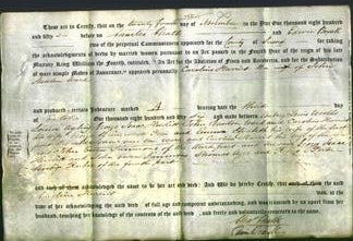 Deed by Married Women - Caroline Harriet Ward-Original Ancestry