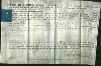 Deed by Married Women - Barbara Manners Cooper-Original Ancestry